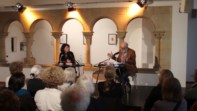 Lena Gorelik und Thomas Böhm © LCB Lena Gorelik und Thomas Böhm © LCB