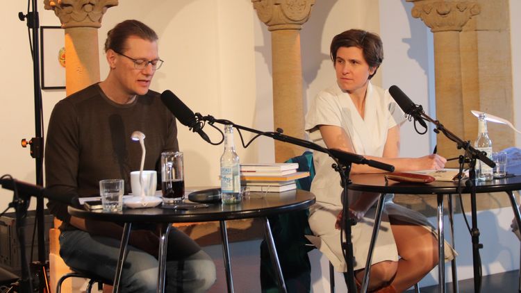 Nico Bleutge und Judith Schalansky © LCB Nico Bleutge und Judith Schalansky © LCB