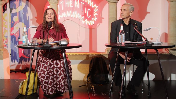Maike Albath und Lutz Seiler © LCB Maike Albath und Lutz Seiler © LCB