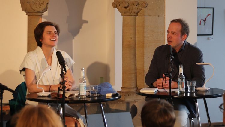 Judith Schalansky und Tobias Lehmkuhl © LCB Judith Schalansky und Tobias Lehmkuhl © LCB