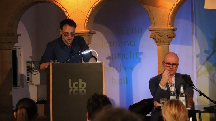 Leo Solter und Aleksandar Hemon © LCB Leo Solter und Aleksandar Hemon © LCB
