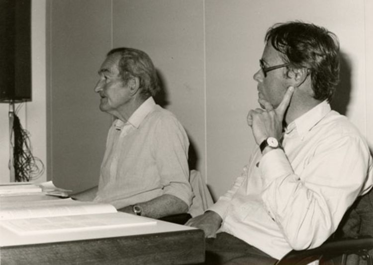 Michael Hamburger und Peter Waterhouse in Marbach, 01.06.1994 © DLA Marbach