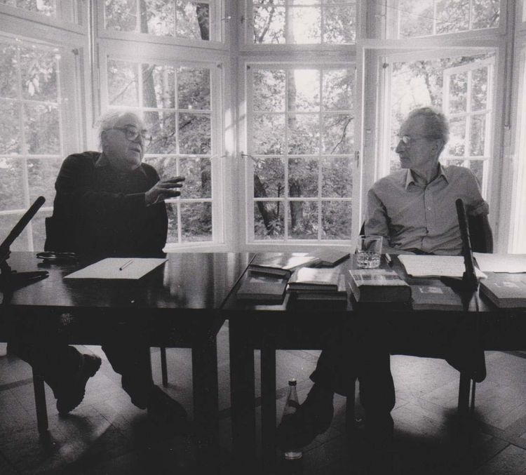 Max Frisch und Walter Höllerer, 30.06.1987 © Renate von Mangoldt