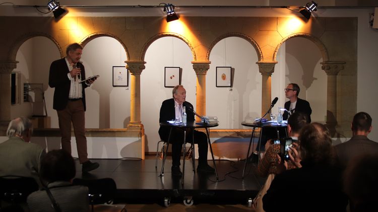 v.l.n.r.: Florian Höllerer, Joachim Sartorius, Tom Schulz © LCB v.l.n.r.: Florian Höllerer, Joachim Sartorius, Tom Schulz © LCB