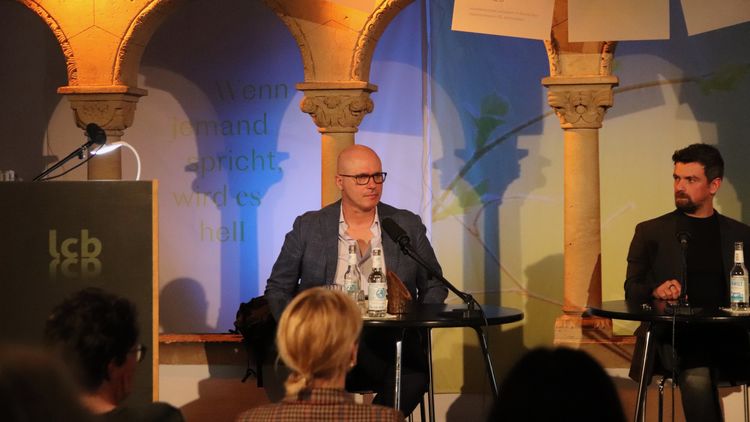 Aleksandar Hemon und Leo Vardiashvili © LCB Aleksandar Hemon und Leo Vardiashvili © LCB